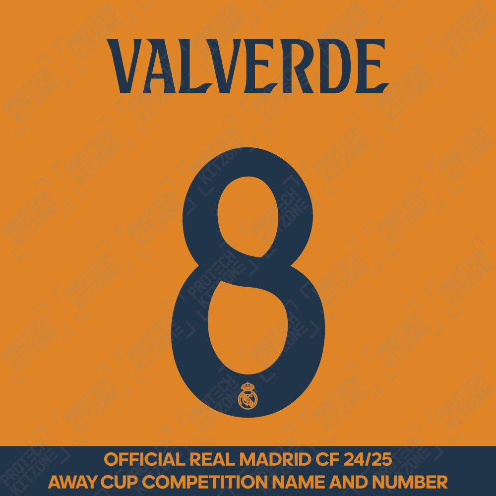 Valverde 8 (Official Real Madrid CF 2024/25 Away Cup Competition